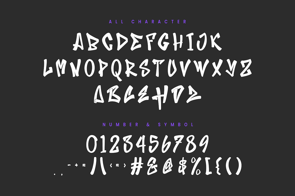 Brandon Xligex Graffiti Display Font, a Handwritten Font by Maulana Creative (Photo 4 of 8)