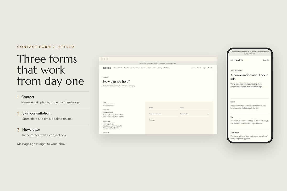 Halden – Skin Care WooCommerce Theme, a WordPress Template by Tomasz Ganclerz (Photo 10 of 22)