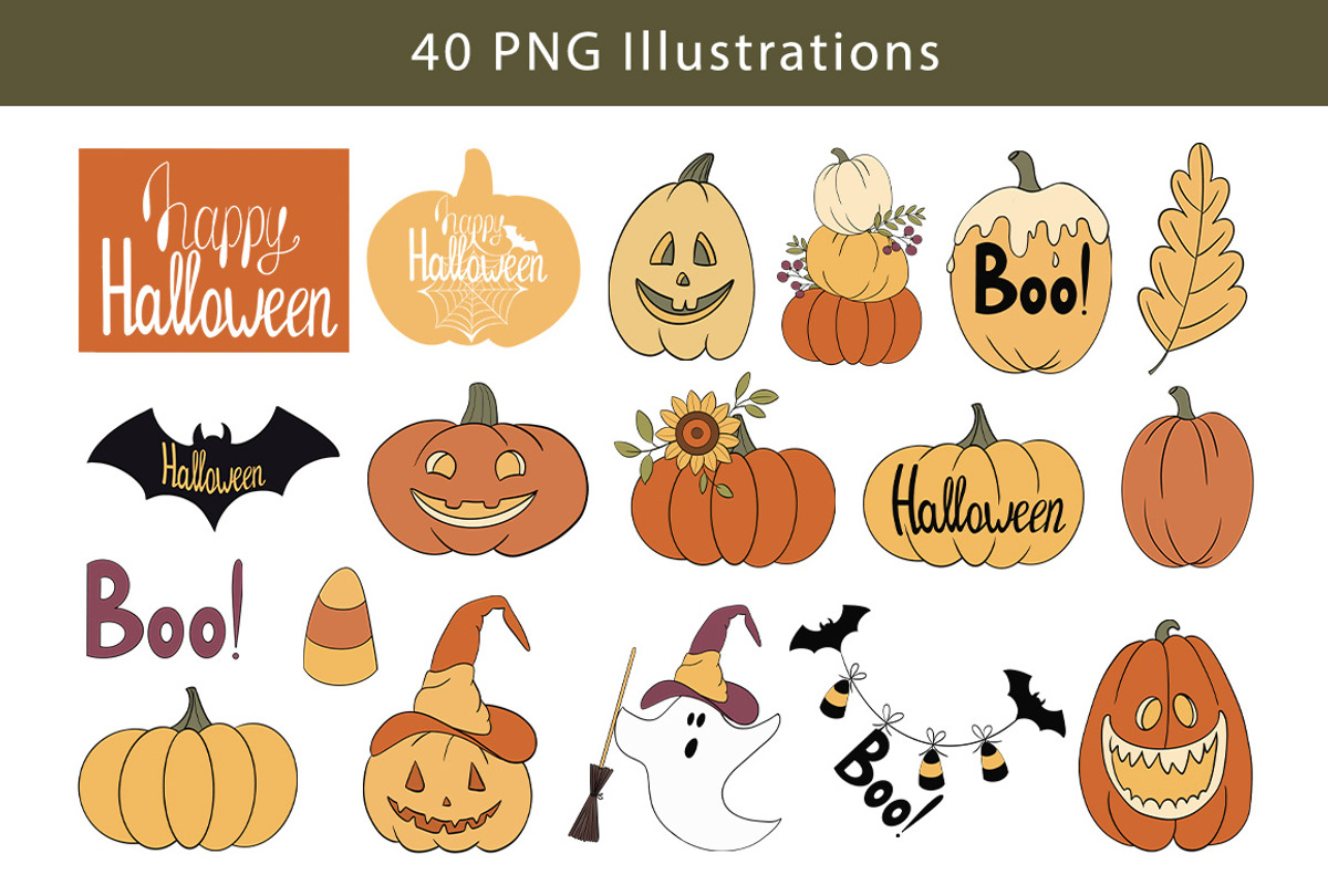 Halloween 3-in-1 Bundle, a Seasonal Illustration by Mari_Caliart (Photo 7 of 23)