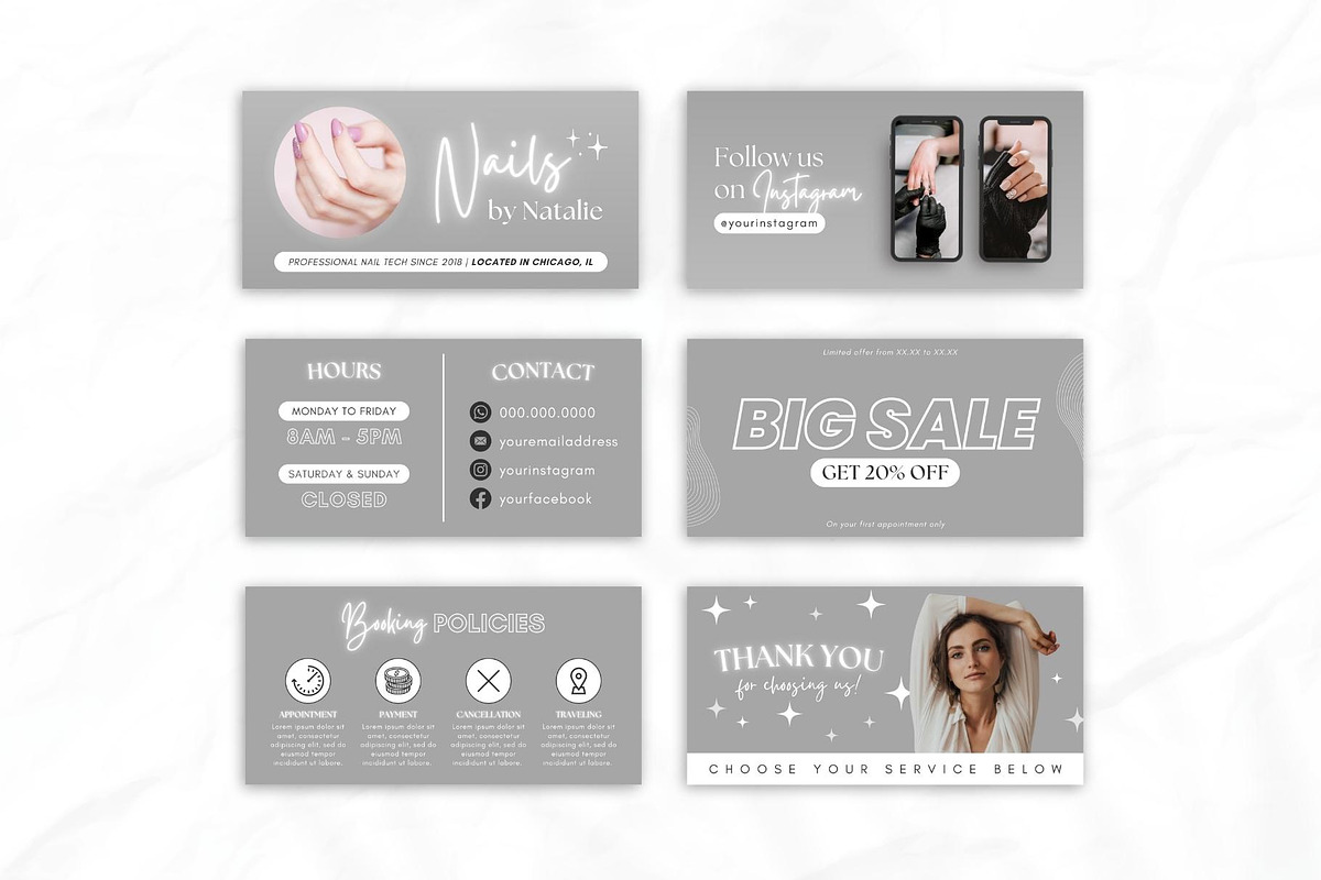 Nail Tech Acuity Scheduling • Canva, a Websites & App Template by OniriqveDesigns (Photo 3 of 8)