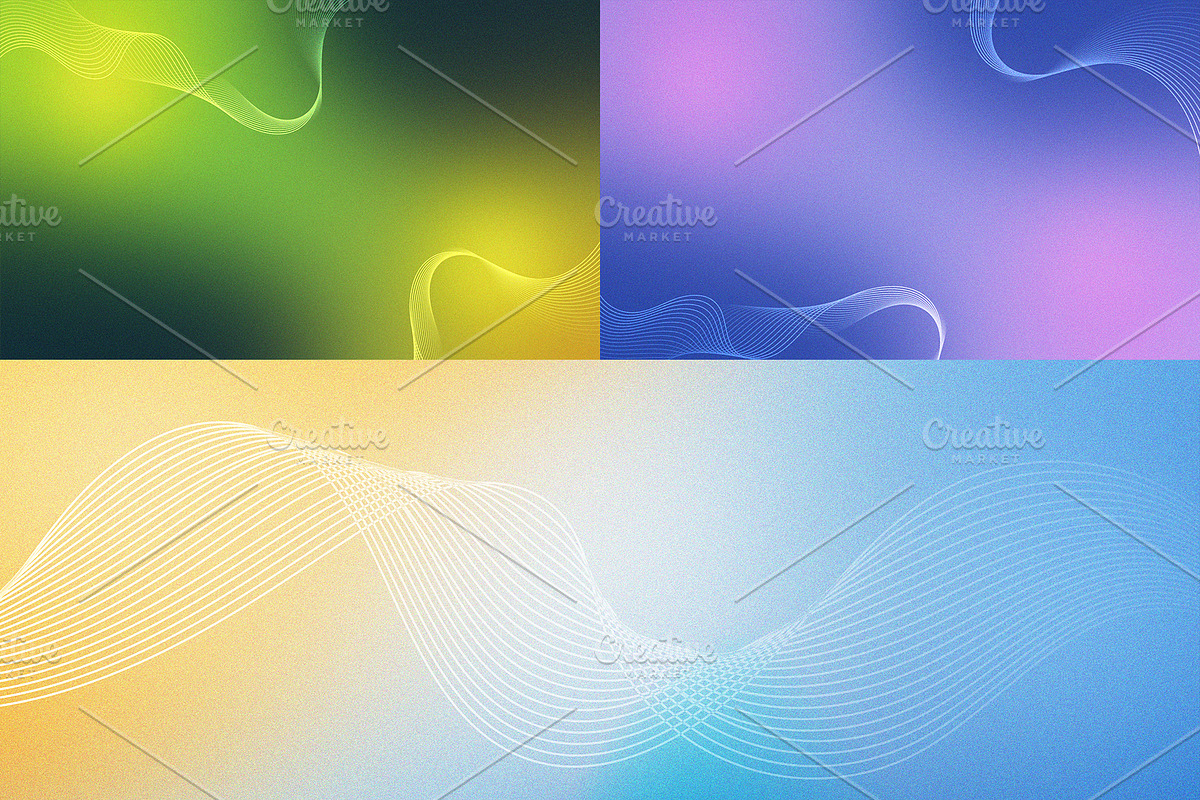 Abstract Gradient Wave Backgrounds, a Background Graphic by rpdesignstudio (Photo 1 of 4)