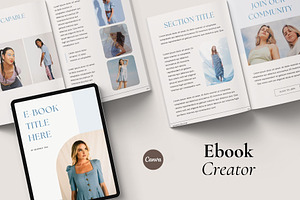 E-book Canva Template | Indigo, a Print Template by BoldNStudio