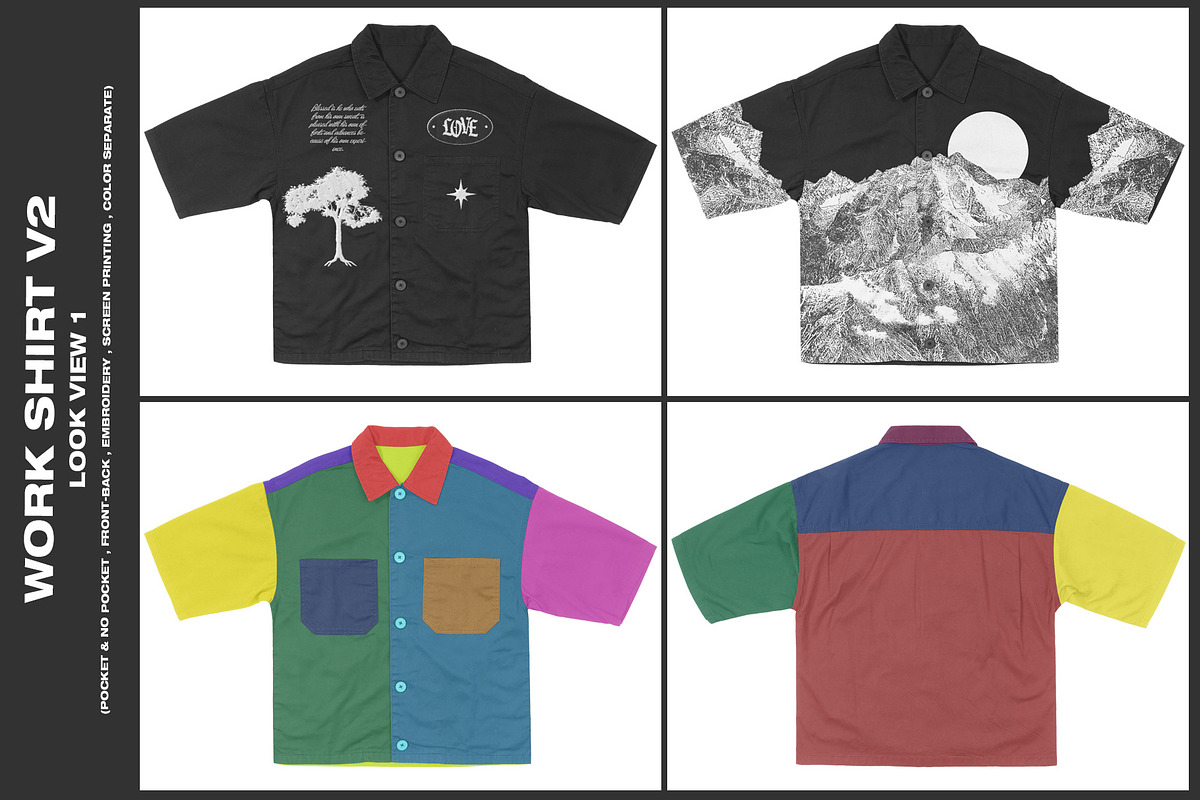 Work Shirt V2 - Mockup, a Shirt Mockup by DaldSgh (Photo 3 of 17)