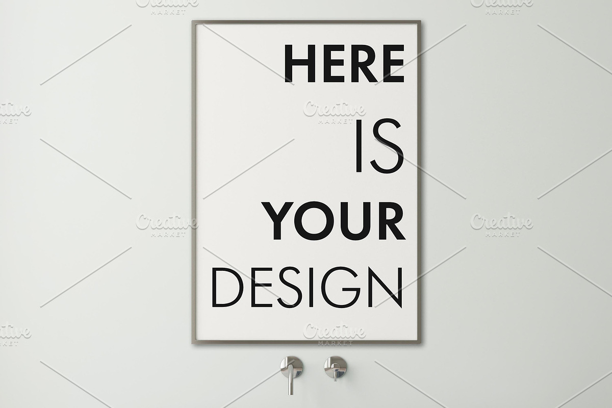 Mockup posters in the bathroom part1, a Print Template by FilL239 (Photo 10 of 11)