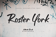 Roster York Casual Handwritten Font