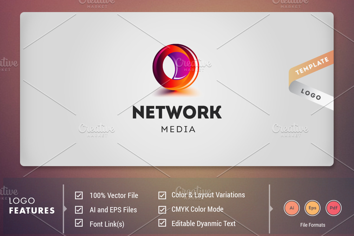 Network Media - Logo Template, a Branding & Logo Template by DynamikMedia (Photo 1 of 5)