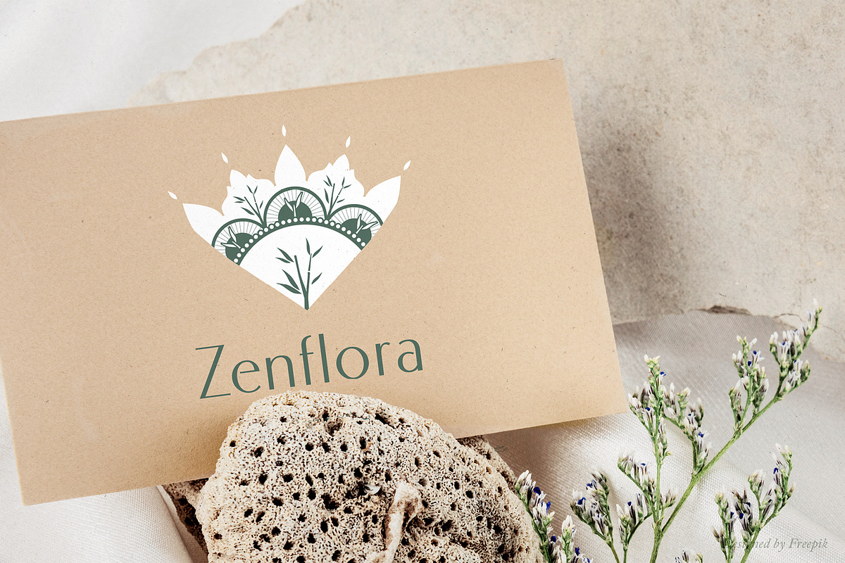 Elegant Floral Zen Logo - Canva & AI preview 4