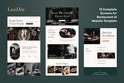 LuxDin - Restaurant Website, an UI Kit Template by peterdraw (Thumbnail 2 of 9)