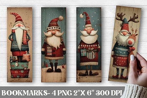 Nordic Santa Claus Bookmarks, an Illustration by DreamPrint404