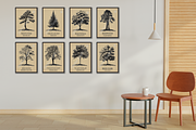 50 US State Tree Vintage Poster Set, a Decorative Illustration by Genius Graph (Thumbnail 6 of 6)