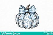 Fall Pumpkin png, an Illustration by Watercolor design (Thumbnail 1 of 3)