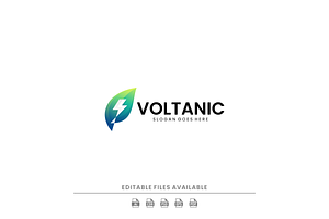 Gradient Modern Voltanic Logo Design, a Branding & Logo Template by Artnivora.Std