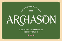 Archason - Modern Display Sans Serif