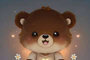 Procreate Cute Chibi Bears Stamps, a Brush Add-On by OneBerryCreations (Thumbnail 7 of 10)