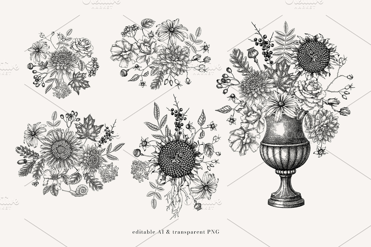 Autumn Heritage Botanical Collection, a Seasonal Illustration by Yevheniia (Photo 9 of 13)