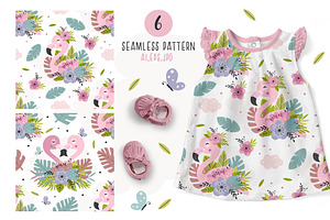 Floral Flamingo Collection