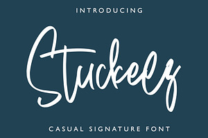 Stuckeez - Signature Font