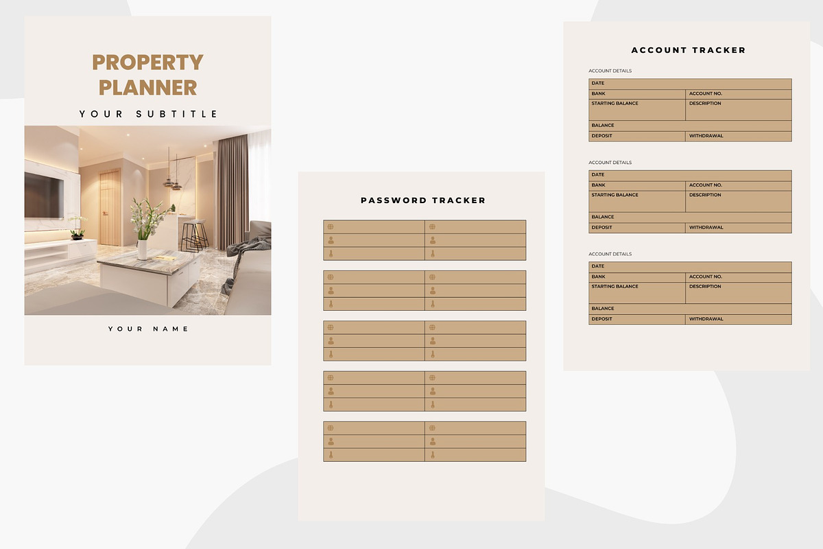 Printable Property Planner | 26-Page, a Stationery Template by Local Marketing Templates (Photo 1 of 4)