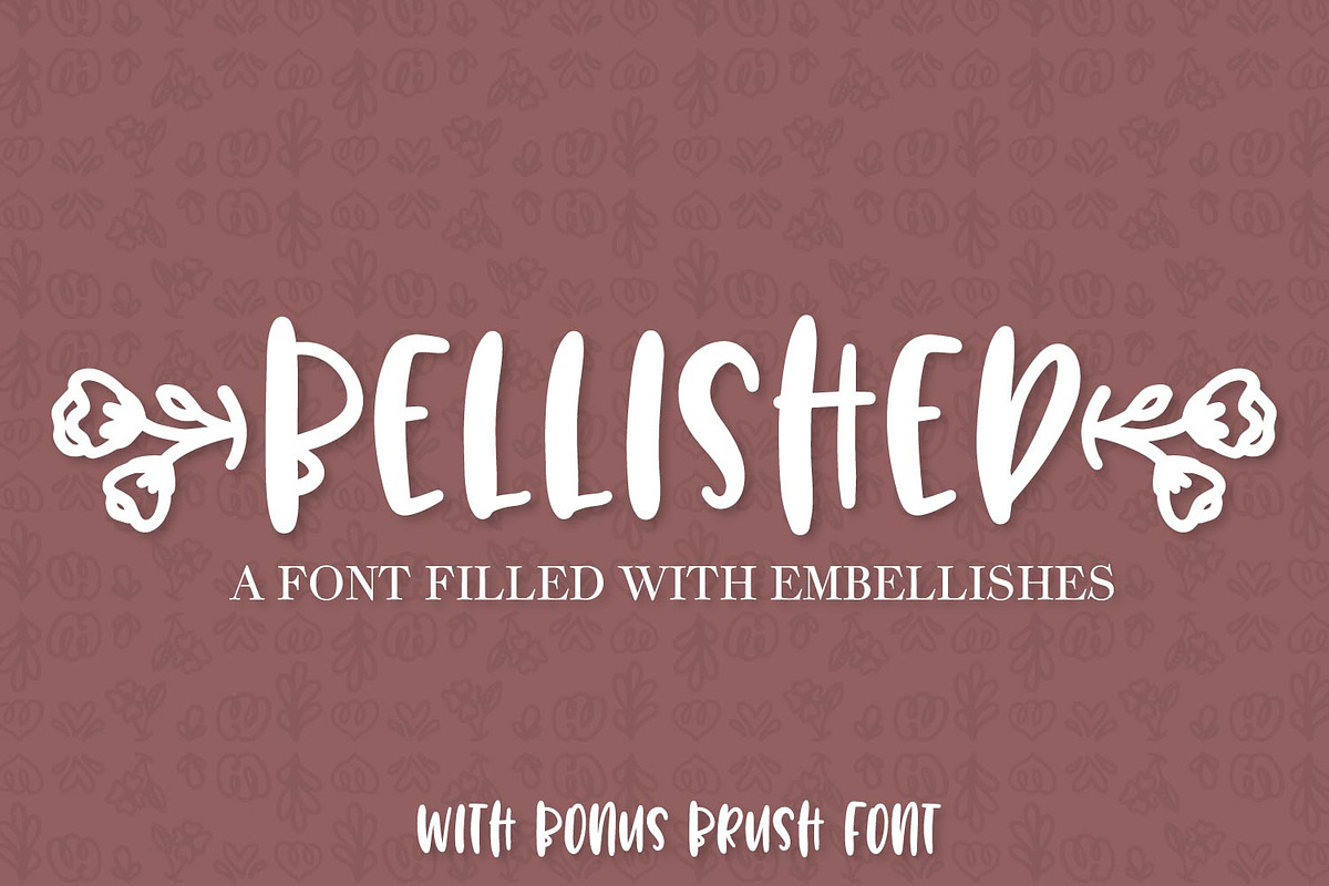 Bellished - Dingbat Duo, a Symbol Font by CraftyLittleNodes (Photo 1 of 6)