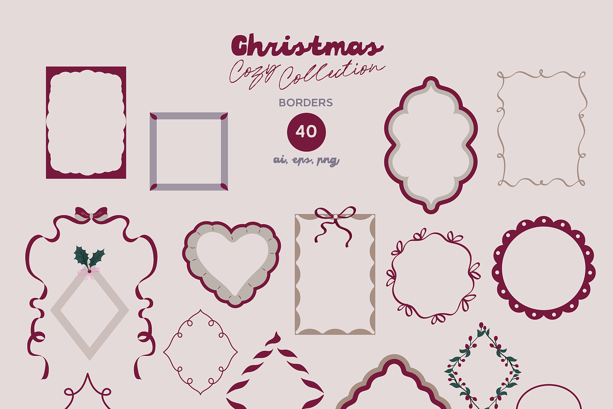 Cozy Christmas Collection, an Object Graphic by Animoon (Photo 11 of 15)