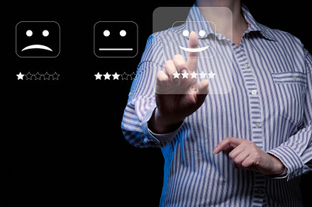 user reviews and business performance evaluation. Rating of prod, a Person Photo by ndanko