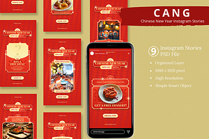 Chinese New Year Instagram & Canva, a Social Media Template by Attype