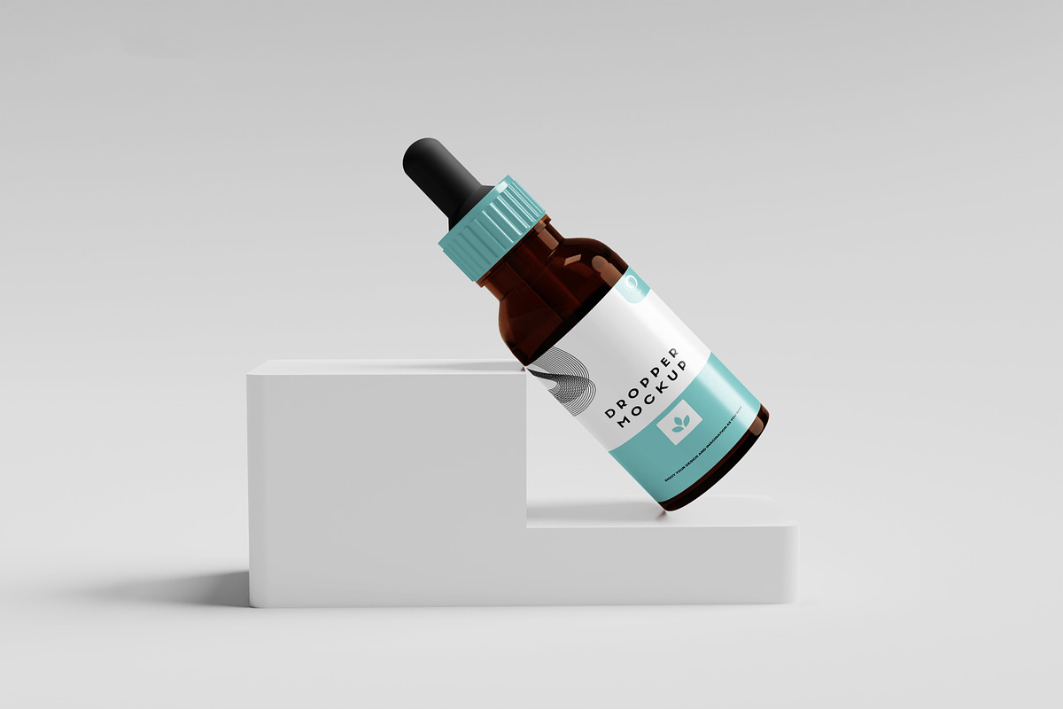 Dropper Bottle and box mockup, a Mockup by Graphic_world89 (Photo 2 of 12)