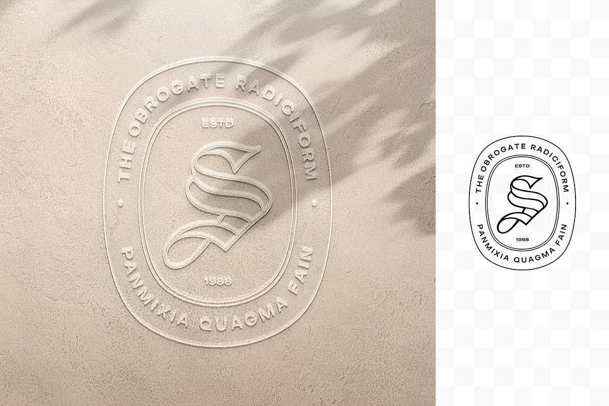 Wall logo mockup, a Merchandise Mockup by DesignNeutrons (Photo 2 of 4)
