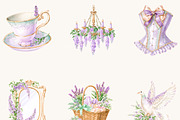 Lavender Fairytale Princess, an Object Illustration by BusyDaydesign (Thumbnail 4 of 9)
