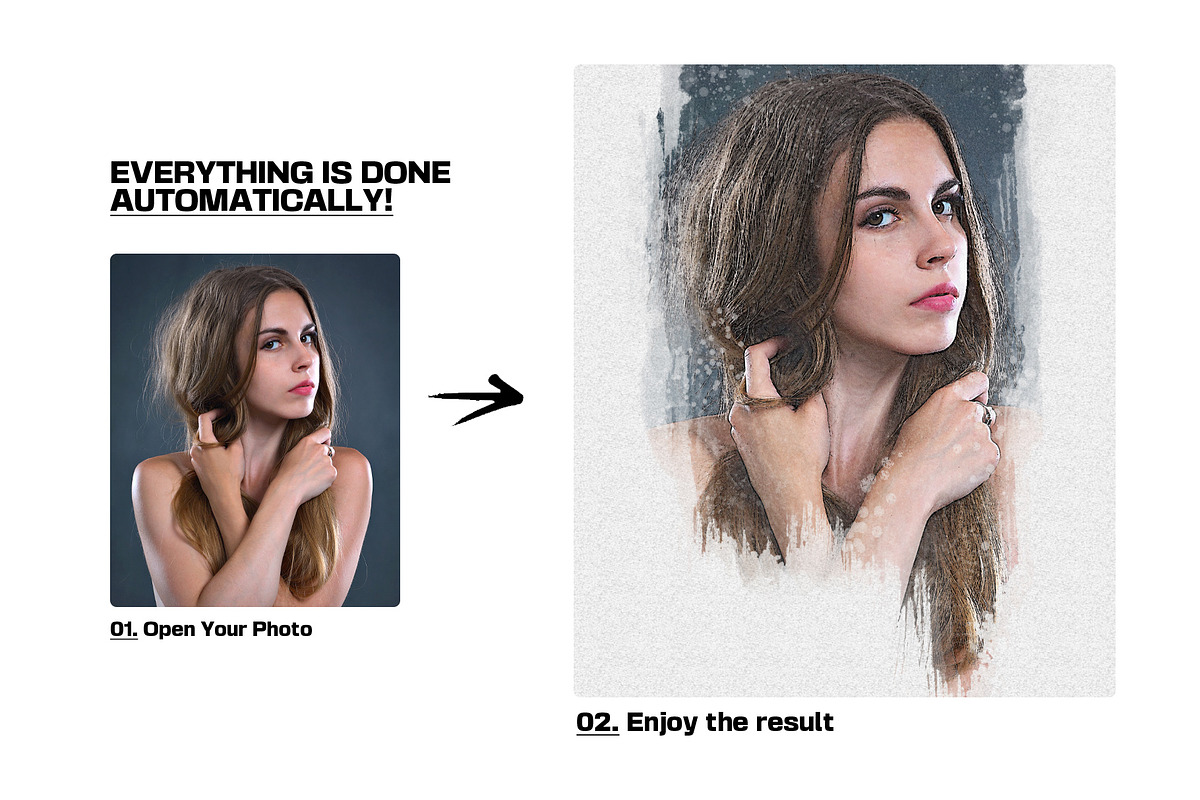 Watercolor Canvas Art Photo Effect, an Action Add-On by Photoshop Action (Photo 14 of 17)