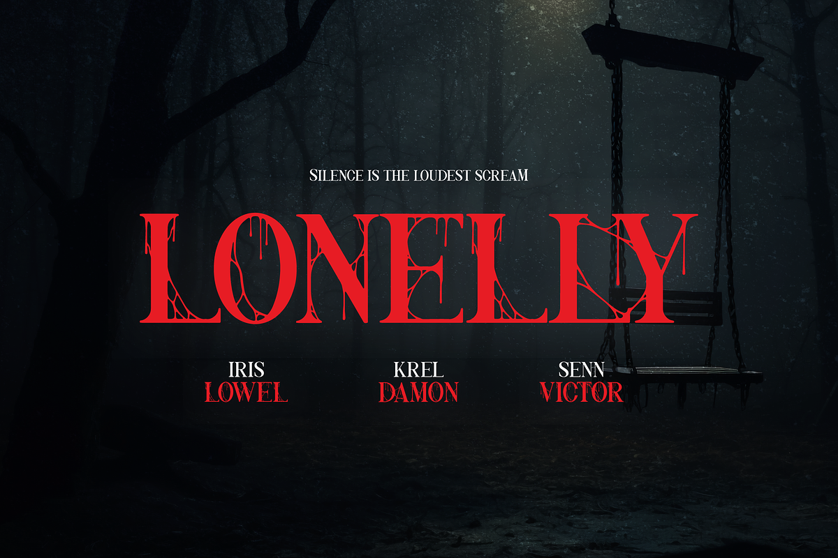 Nothing Inside | Horror Typeface, a Serif Font by Denustudios (Photo 6 of 12)