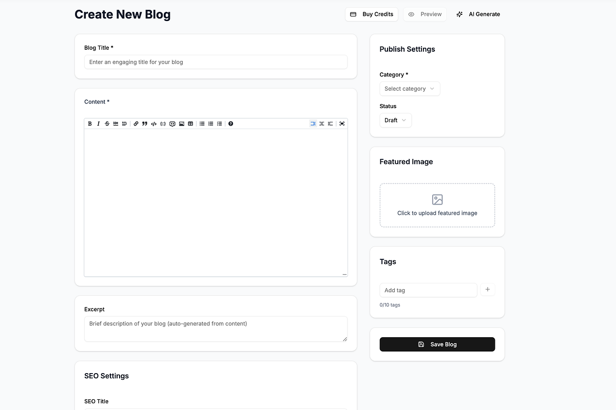AI Blog Platform - InkGenius, an App Template by Waleed Codes (Photo 20 of 31)