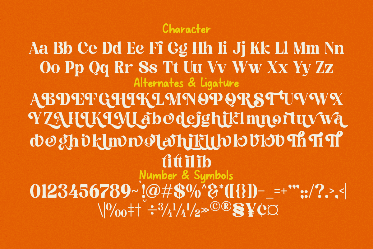 Magnoria – A Playful & Groovy Retro, a Sans Serif Font by Typetemp Studio (Photo 19 of 19)