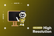 Education Robot 3D Icon Pack, an Object 3D Model by Haps Space (Thumbnail 2 of 4)