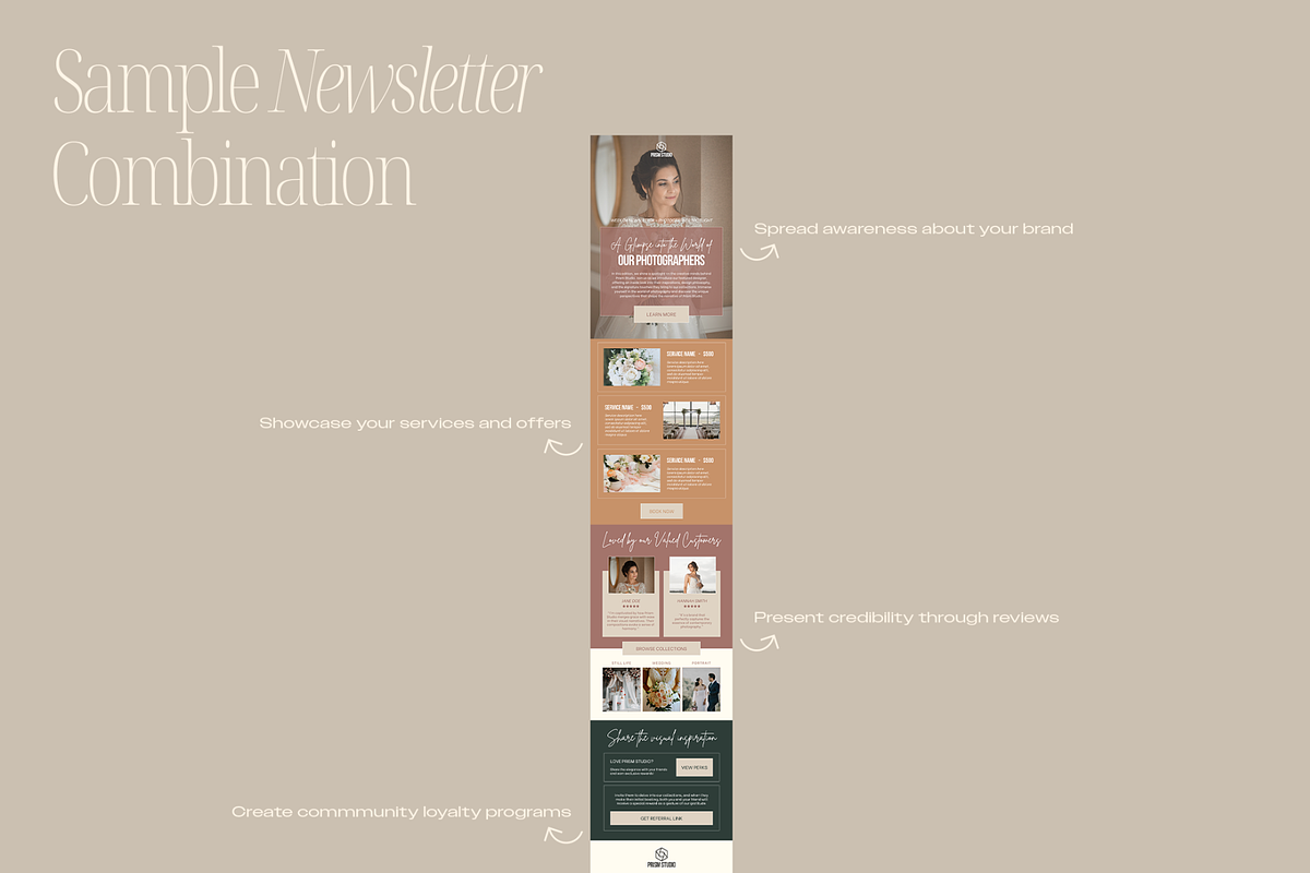 50 Photography Emails Canva Template, an Email Template by Creatif Foundry (Photo 7 of 9)