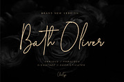 Bath Oliver Font | 80% OFF, a Script Font by Chocotype Std (Thumbnail 1 of 18)