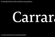 Carrara, a Serif Font by Hoftype (Thumbnail 1 of 14)