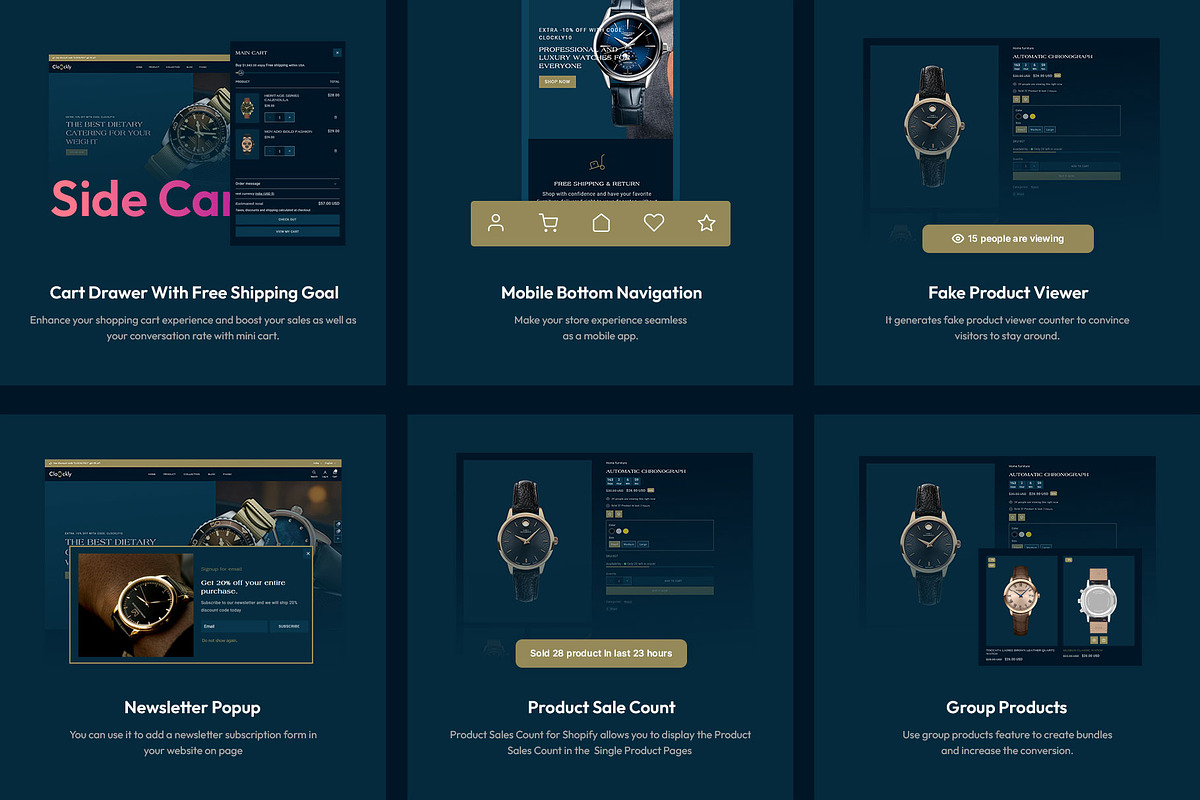 Watch | Shopify Theme, a Shopify Template by LogicGo Shopify Experts (Photo 5 of 7)
