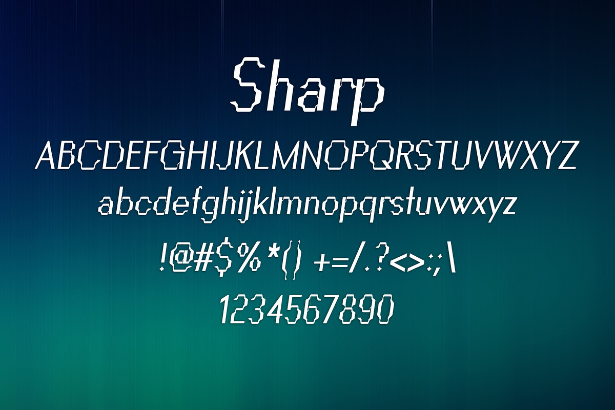 SHARP font preview 2