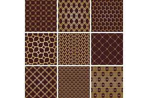Set of Vector Seamless Backgrounds, a Pattern Graphic by FineArtStudio