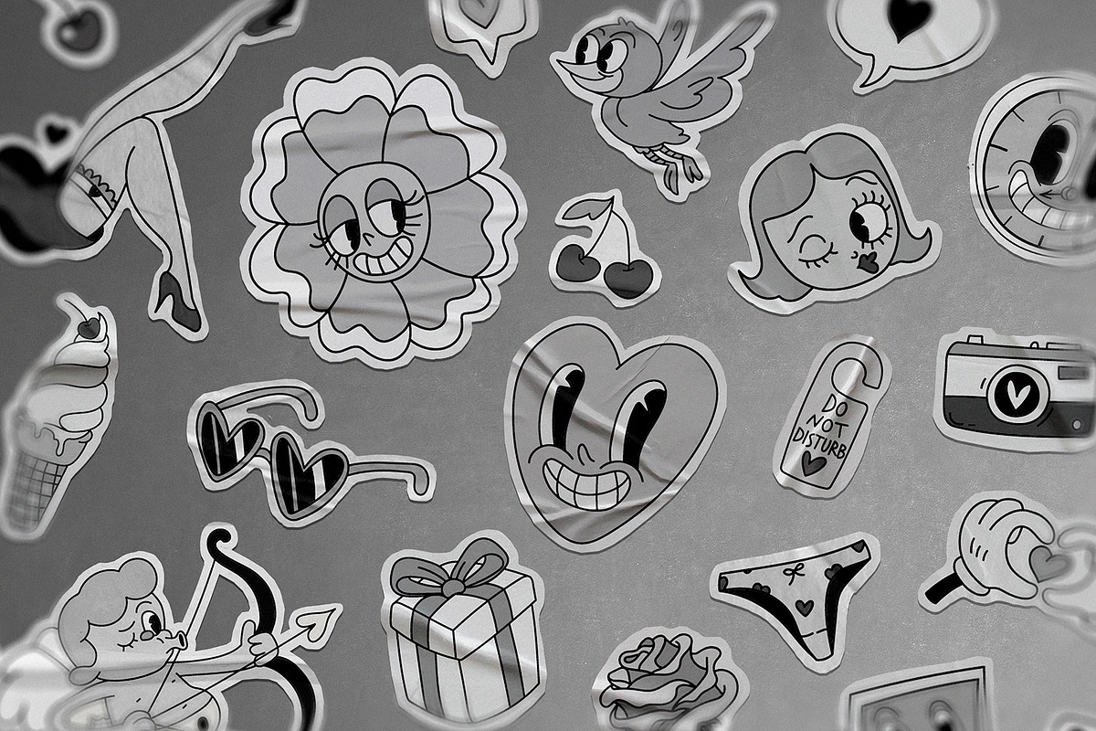 Retro Cartoon Collection, a Seasonal Illustration by Kokoshka (Photo 6 of 15)