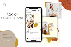 ROCKY Instagram Templates
