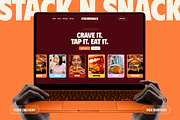 StacknSnack · Food Website Template, a Landing Page Template by Brickclay (Thumbnail 1 of 10)