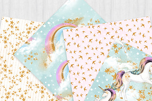 Unicorns And Rainbows Paper Pack