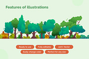 Trees and Bushes Illustration, a Graphic by 35lab (Thumbnail 3 of 6)