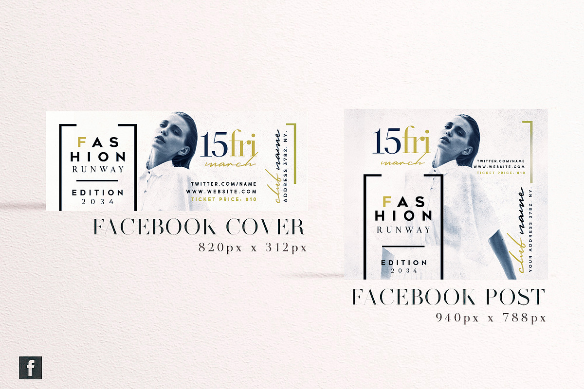 Fashion Runway Social Media Pack, a Social Media Template by Touringxx Creative Studio (Photo 5 of 8)