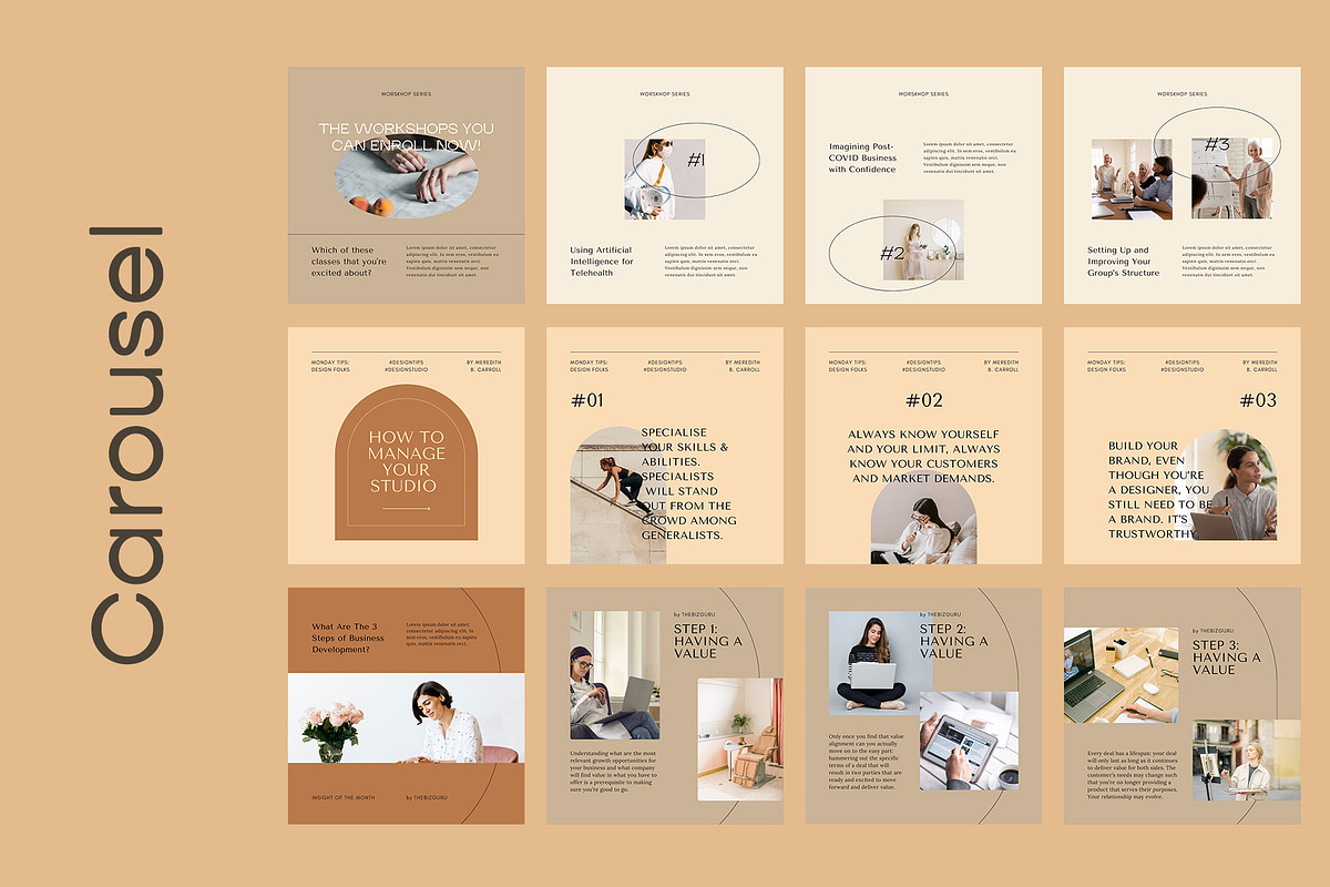 Mentor/Coach Clean Insta Kit | CANVA, a Social Media Template by Elokka Std. (Photo 7 of 9)