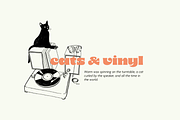 Vinyl Cat Illustration Bundle, a Decorative Illustration by Little Gremlin (Thumbnail 2 of 7)