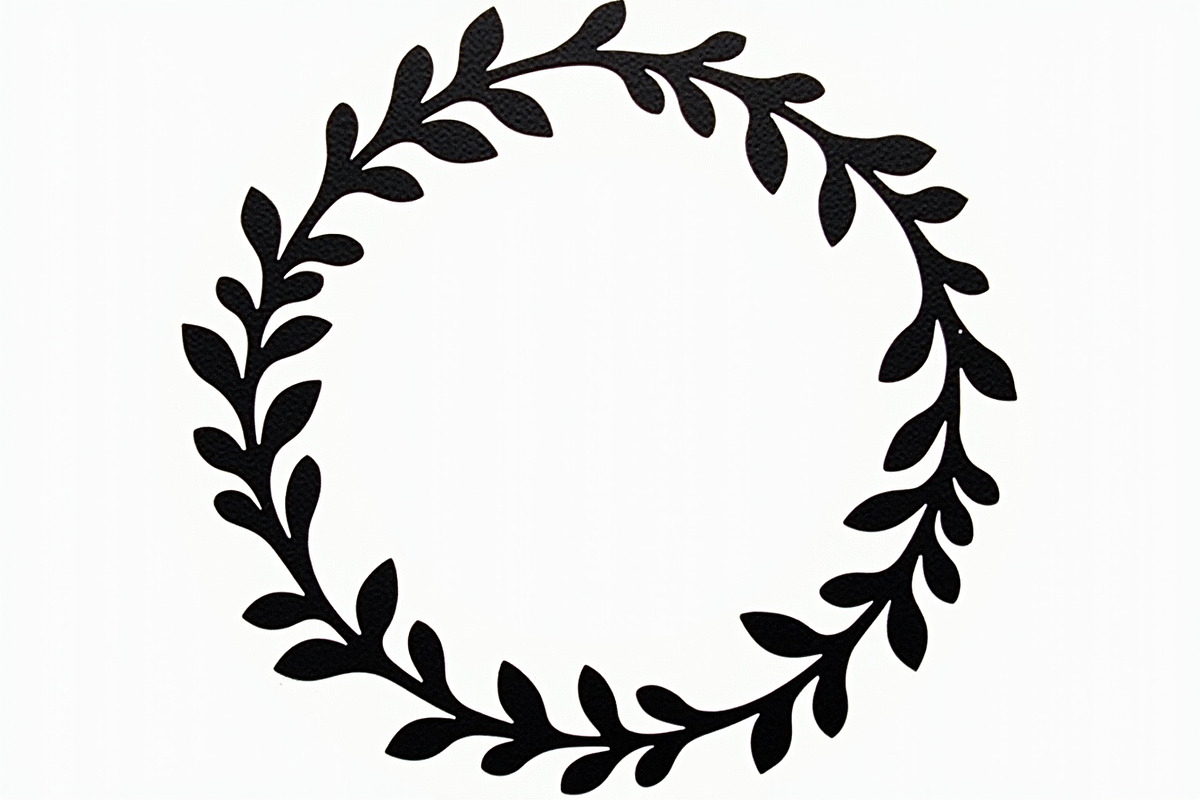 Elegant Leaf Wreath Frame Bundle, an Illustration by Designs_River (Photo 4 of 9)