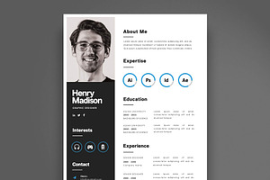 Professional CV Template, a Resume Template by Saman Osama
